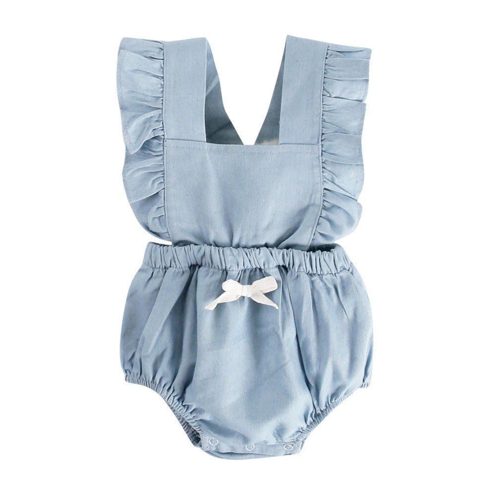 Baby Ins Denim One-Piece Bodysuit Romper