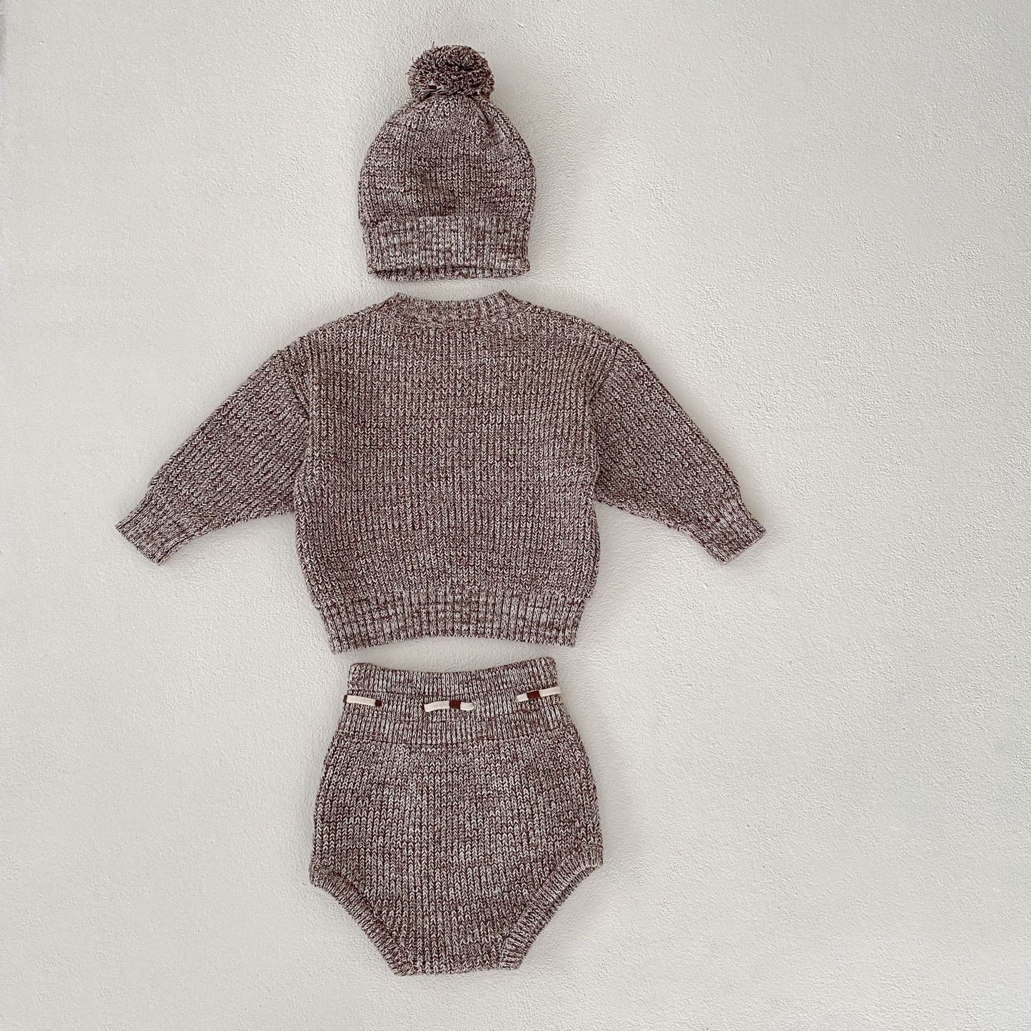 Baby Girl 2-piece Knitted Set (Beanie Sold Separately)
