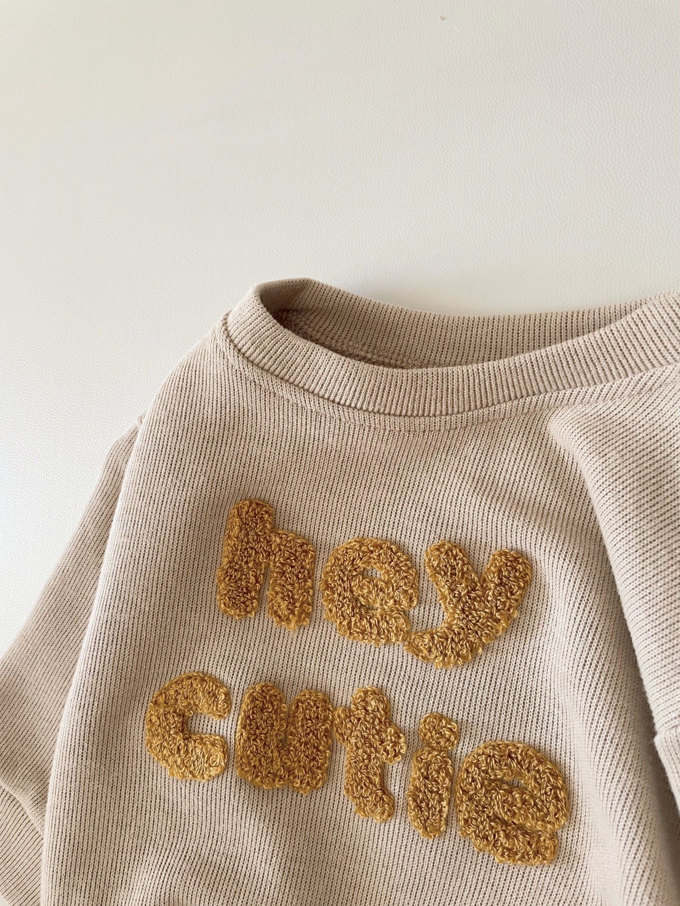 Baby Embroided Long Sleeve Two-piece Suit