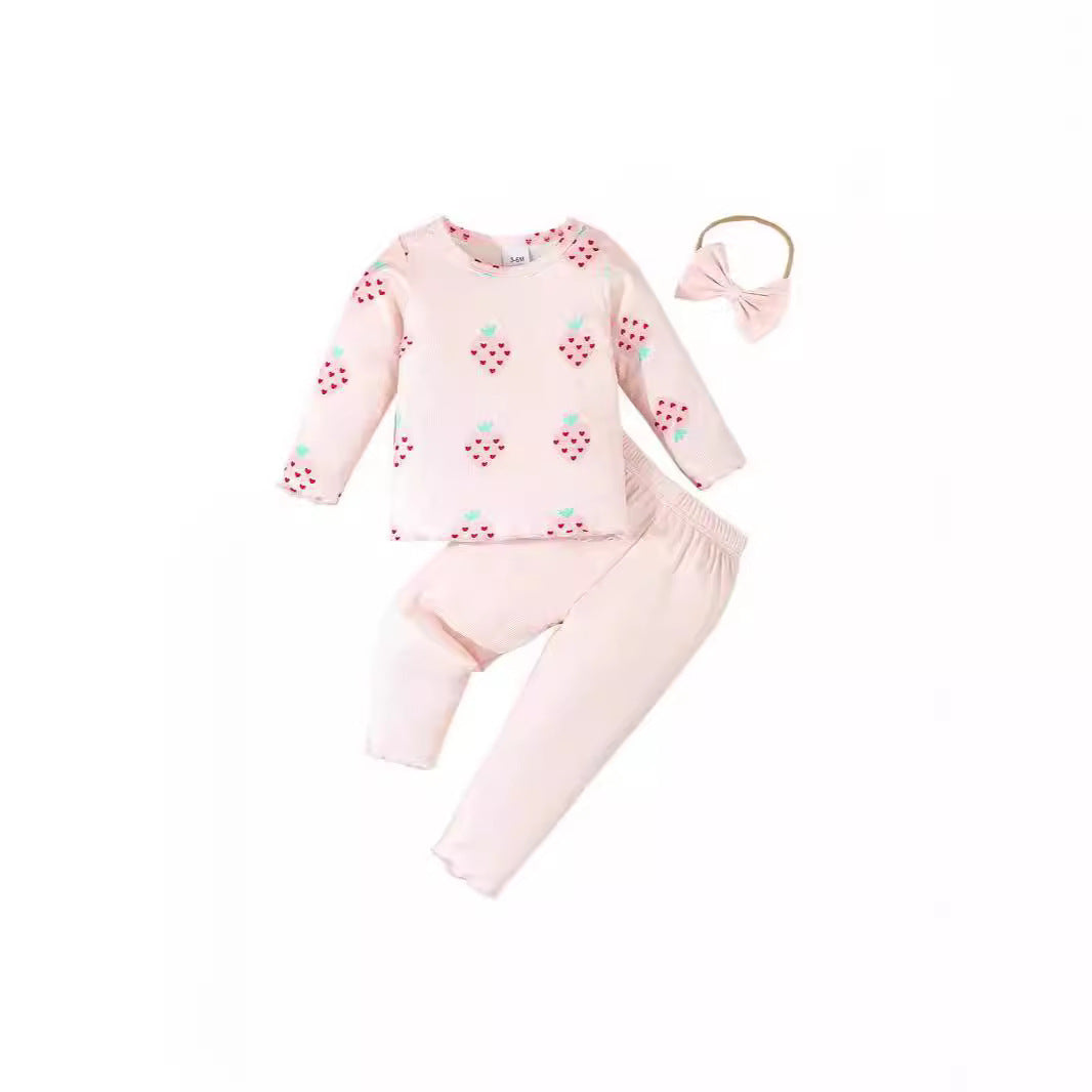 Infant Printed 3-piece Set Suit